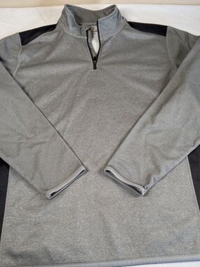 BCG Men's Quarter Zip Active Pullover Jacket Size Large - Gray